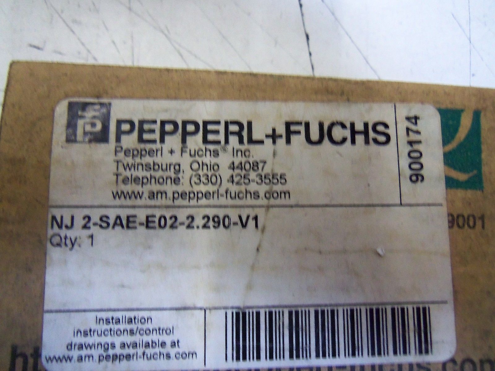 PEPPERL+FUCHS NJ-2-SAE-E02-2.290-V1 *NEW IN BOX*