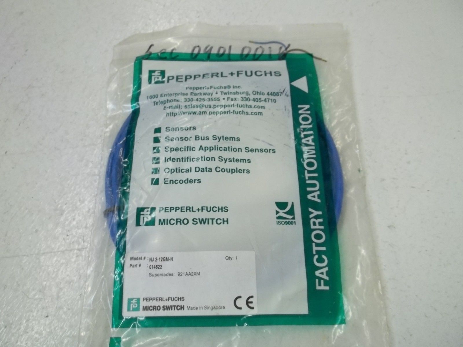 PEPPERL+FUCHS NJ2-12GM-N PROXIMITY SENSOR NSMP