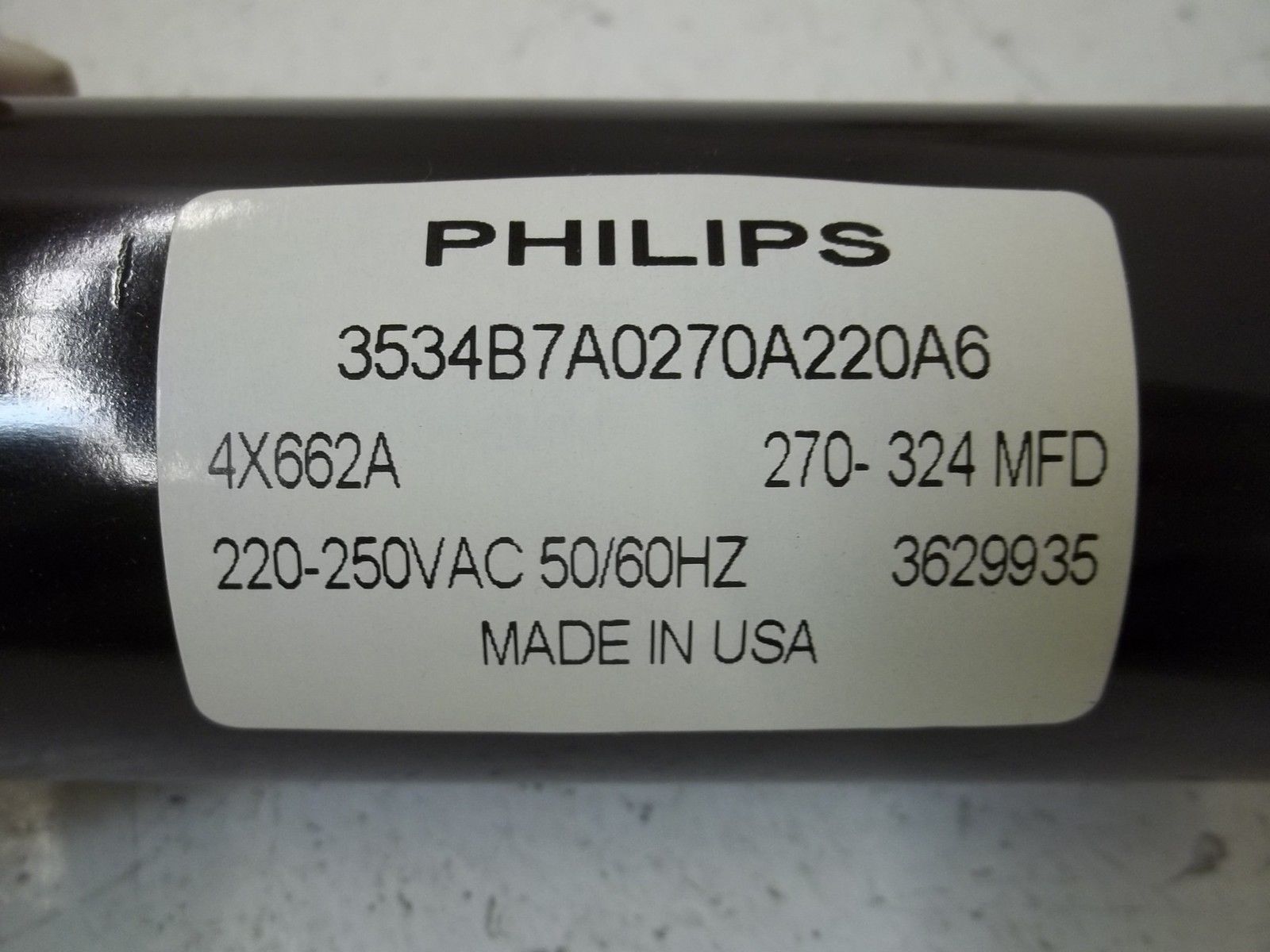 PHILIPS 4X662A CAPACITOR 220-250VAC NSMP