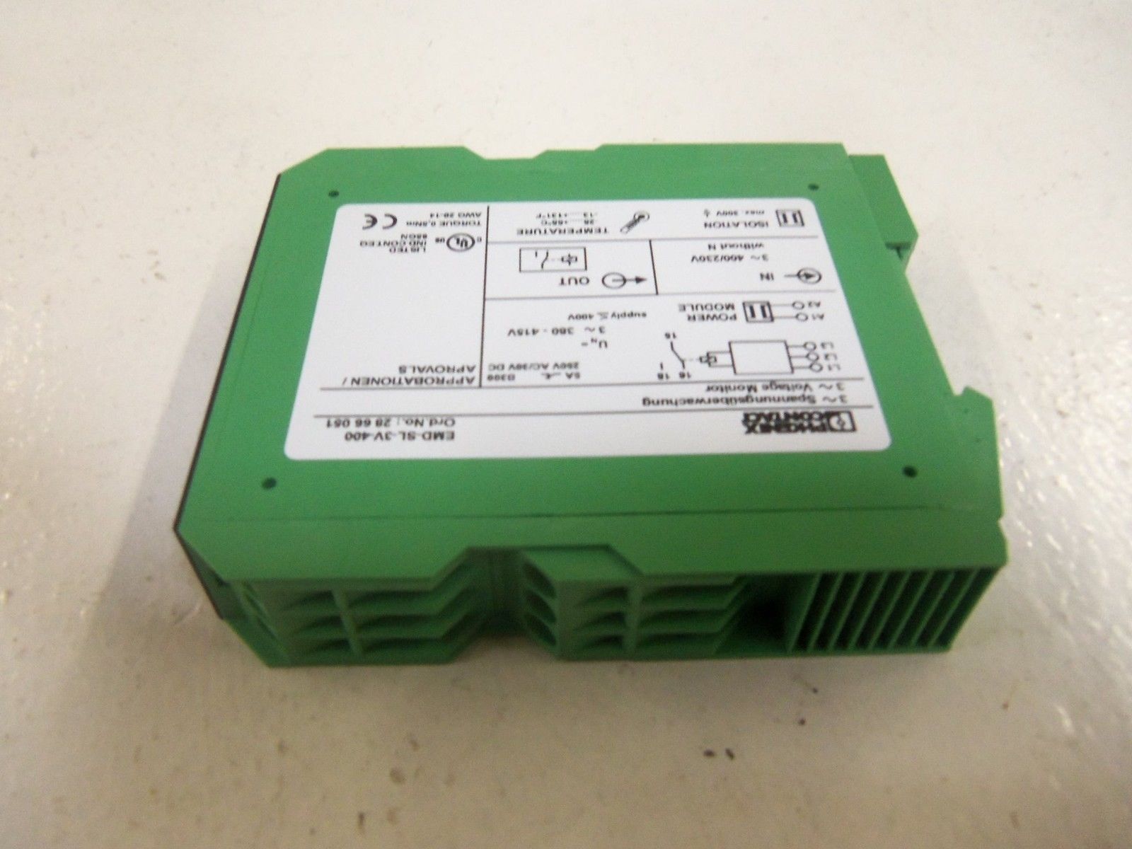 PHOENIX CONTACT EMD-SL-3V-400 2866051 MONITORING RELAY *NEW IN BOX*