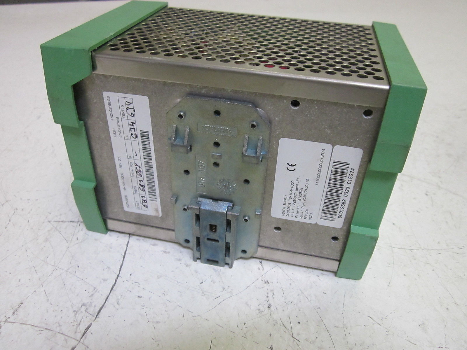 PHOENIX CONTACT QUINT 10 POWER SUPPLY PS-120AC/24DC/10 120VAC UNMP