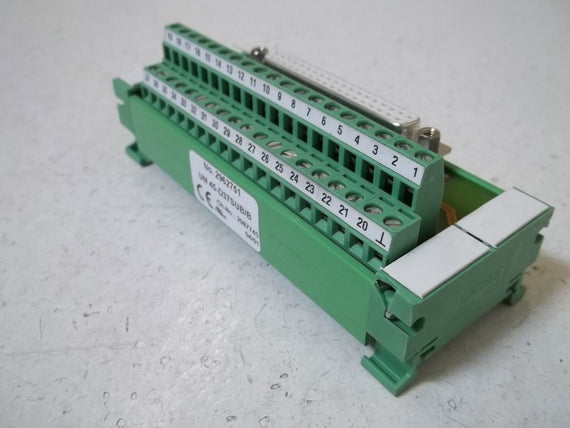 PHOENIX CONTACT UM45-D35SUB/B BREAK OUT MODULE *USED*