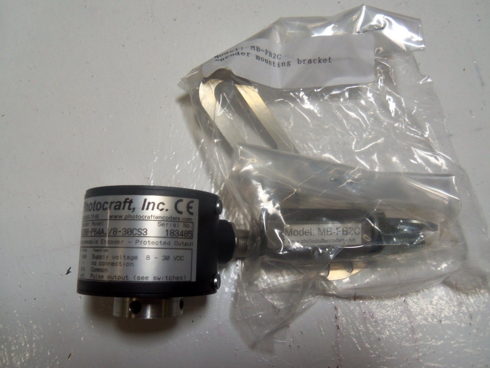 PHOTOCRAFT, INC. HS20B-P64AJ/8-30CS3 ENCODER UNMP