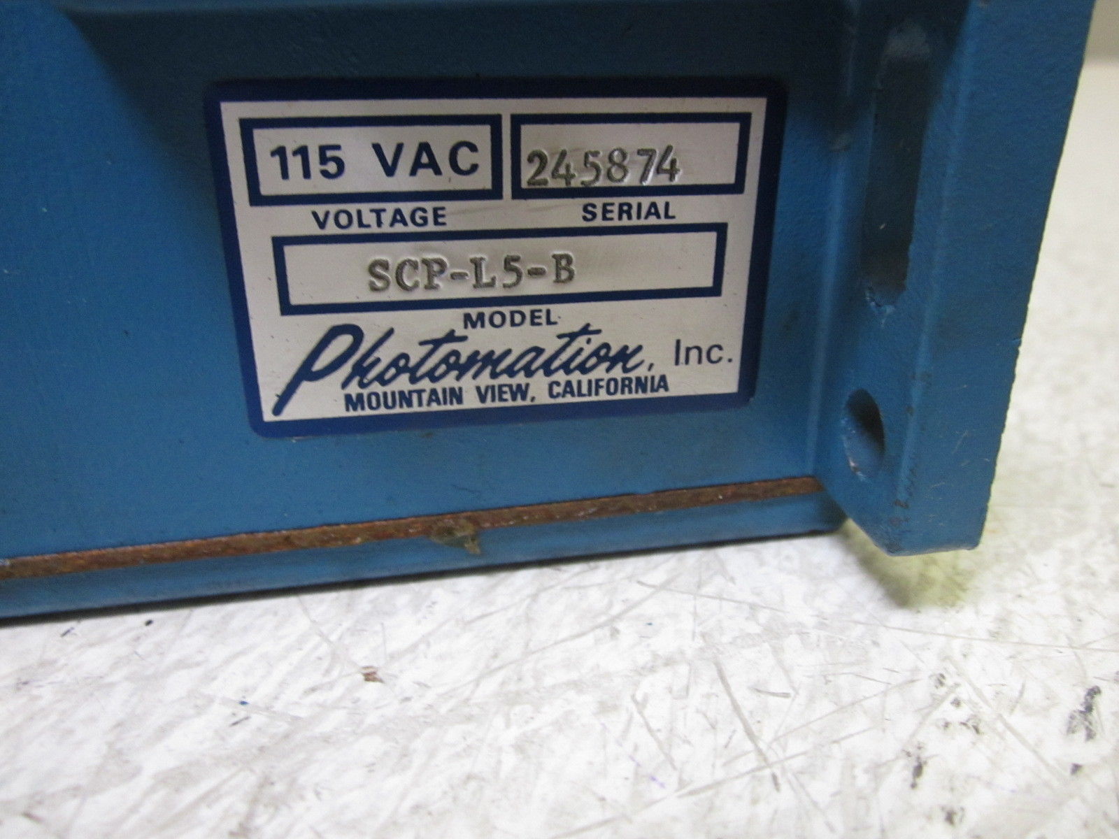 PHOTOMATION SCP-L5-B PHOTO EYE LIGHT/DARK SENSITIVITY CONTROL 115VAC UNMP