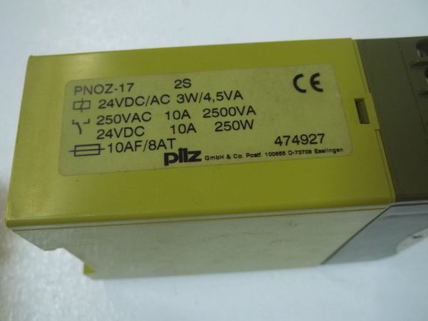 PILZ PNOZ-172S SAFETY RELAY UNMP
