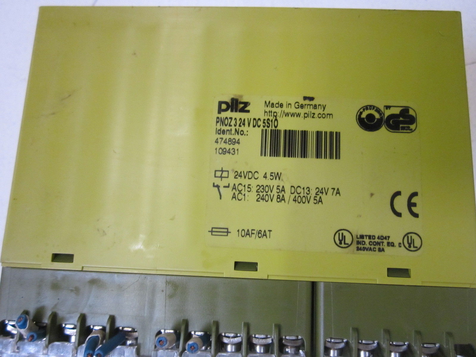 PILZ PNOZ 3 24VDC 5S10 UNMP