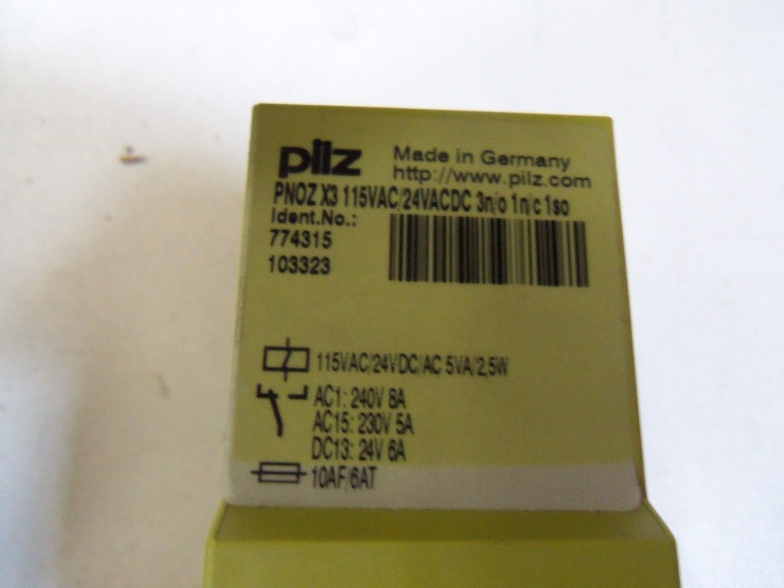 PILZ PNOZX3115VAC/24VACDC 3n/o 1n/c 1so NSMP