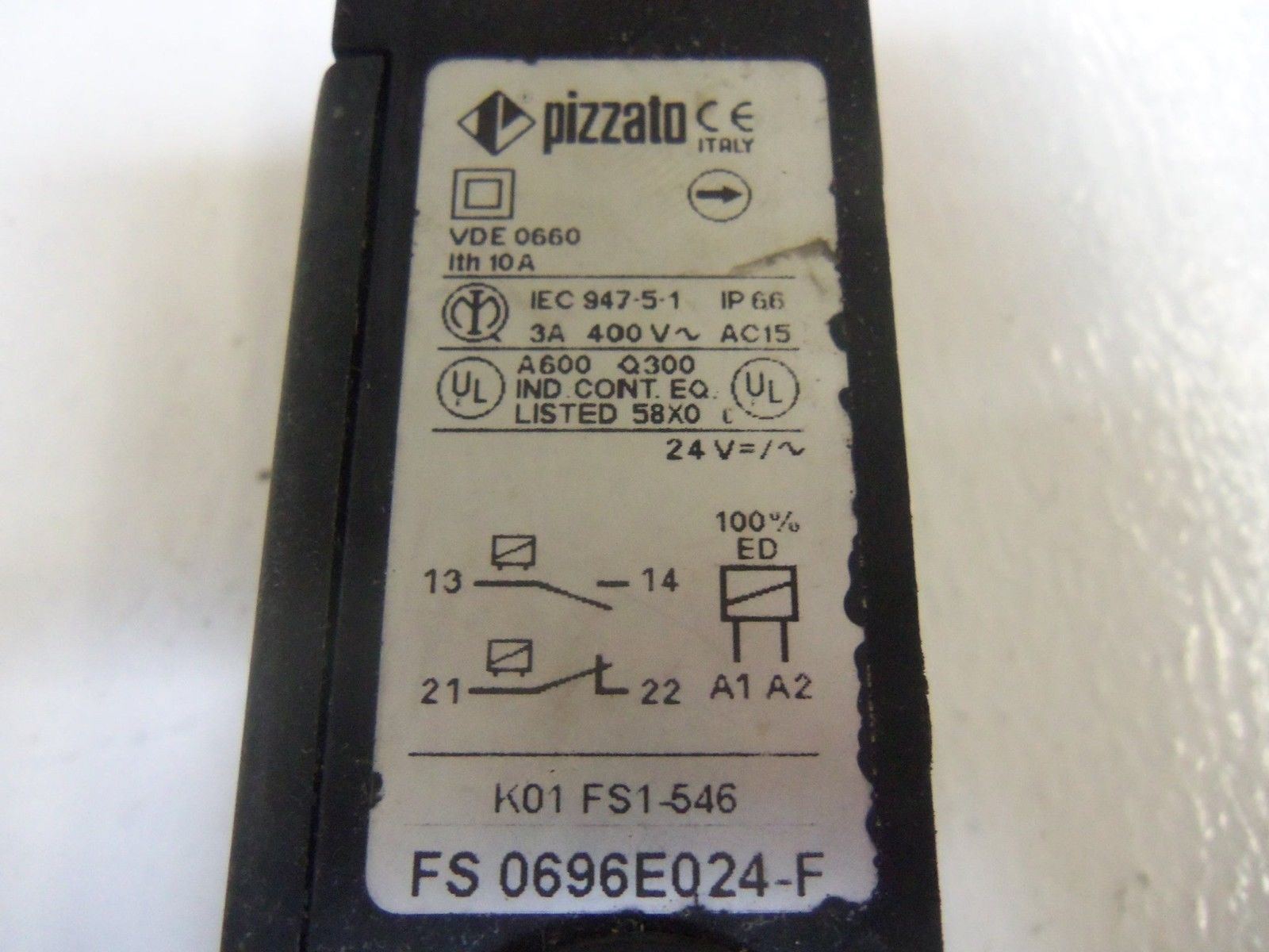 PIZZATO FS0696E024-F SAFETY SWITCH UNMP