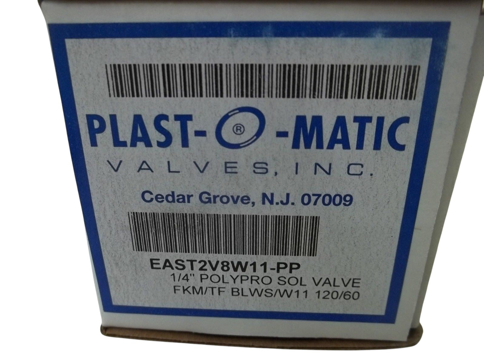 PLAST-O-MATIC EAST2V8W11-PP 1/4" POLYPRO SOLENOID VALVE NSMP
