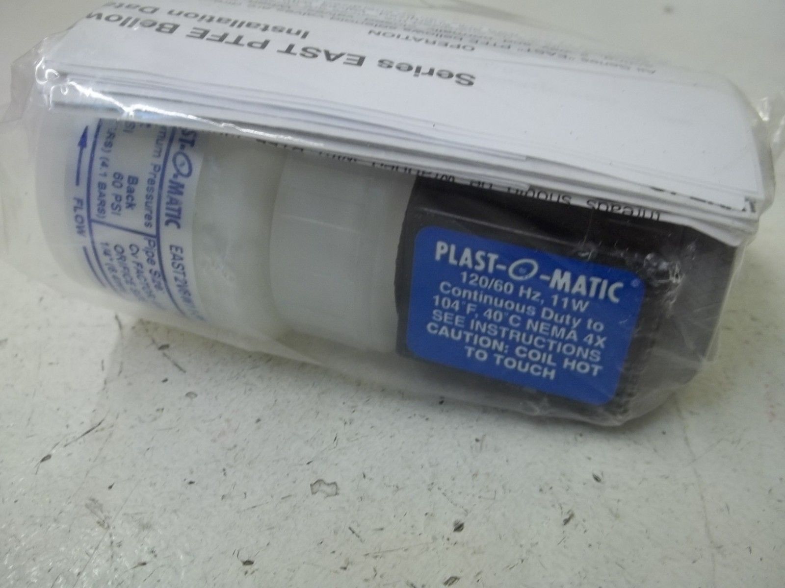 PLAST-O-MATIC EAST2V8W11-PP 1/4" POLYPRO SOLENOID VALVE NSMP