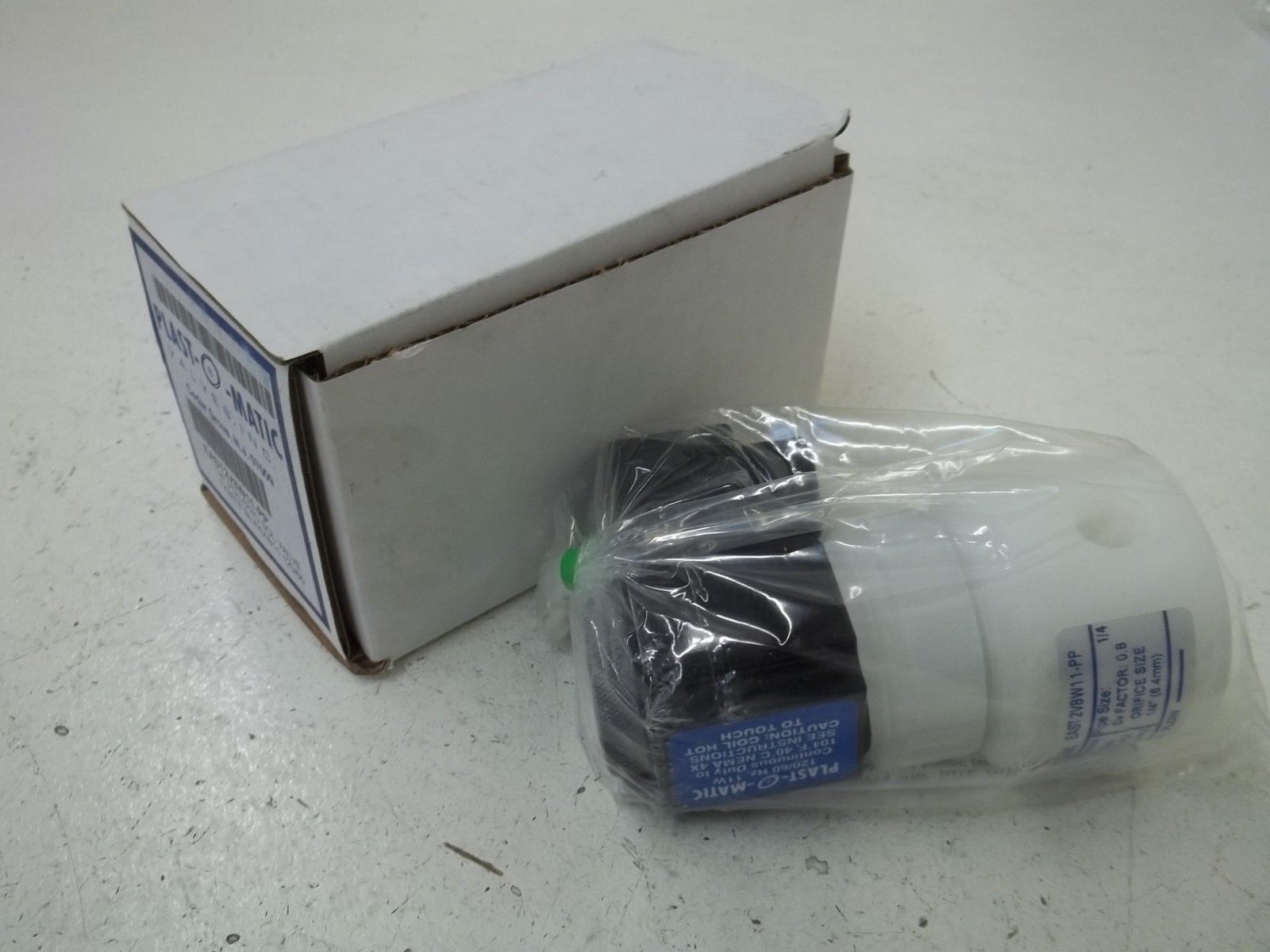 PLAST-O-MATIC EAST2V8W11-PP 1/4" POLYPRO SOLENOID VALVE NSMP