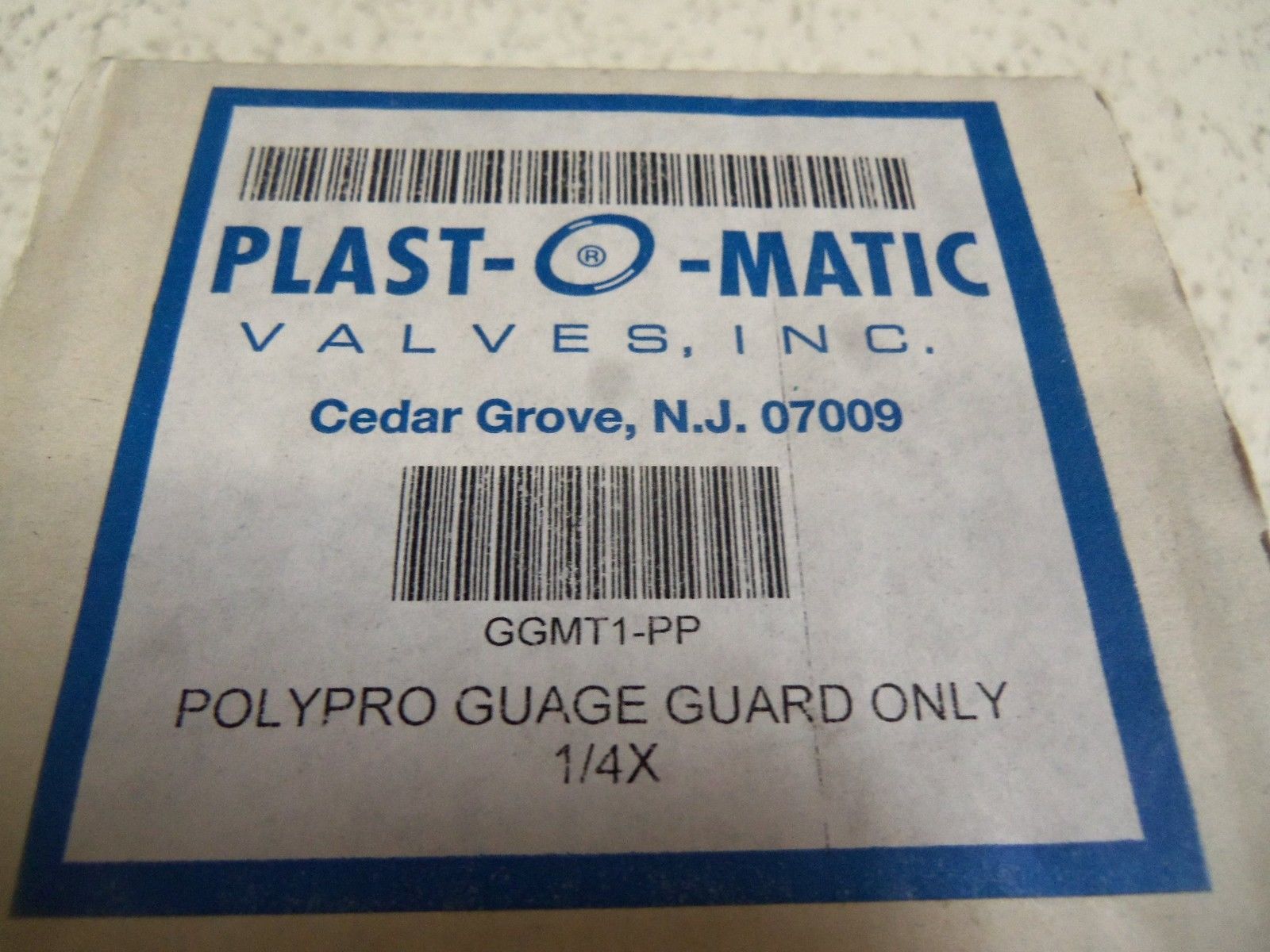 PLAST-O-MATIC GGMT1-PP GAUGE GUARD NSMP