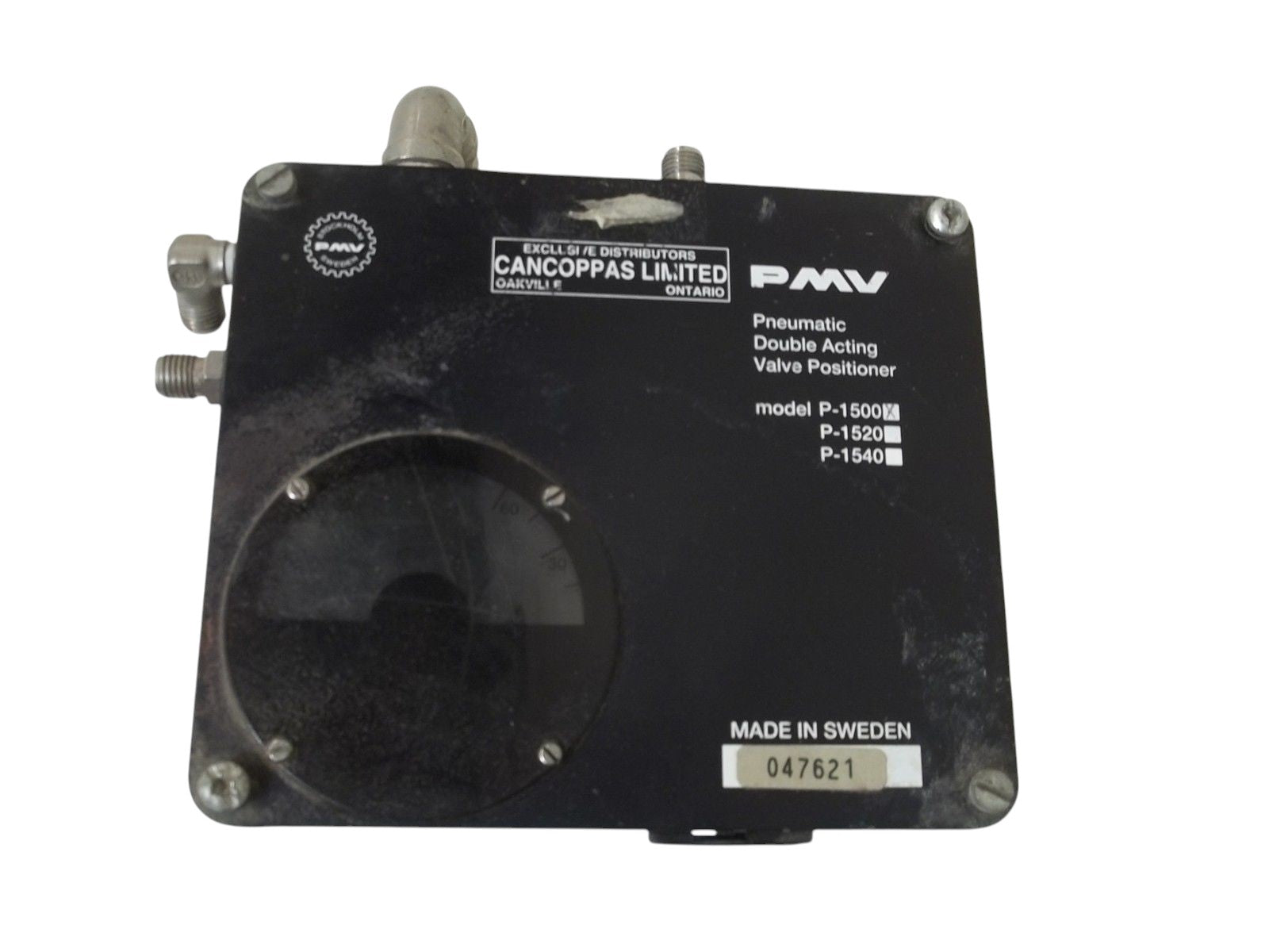 PMV P-1500 PNEUMATIC DOUBLE ACTING VALVE POSITIONER(AS PICTURED) UNMP