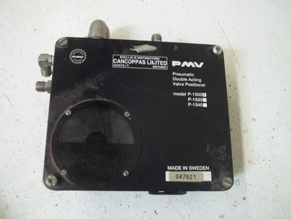 PMV P-1500 PNEUMATIC DOUBLE ACTING VALVE POSITIONER(AS PICTURED) *USED*