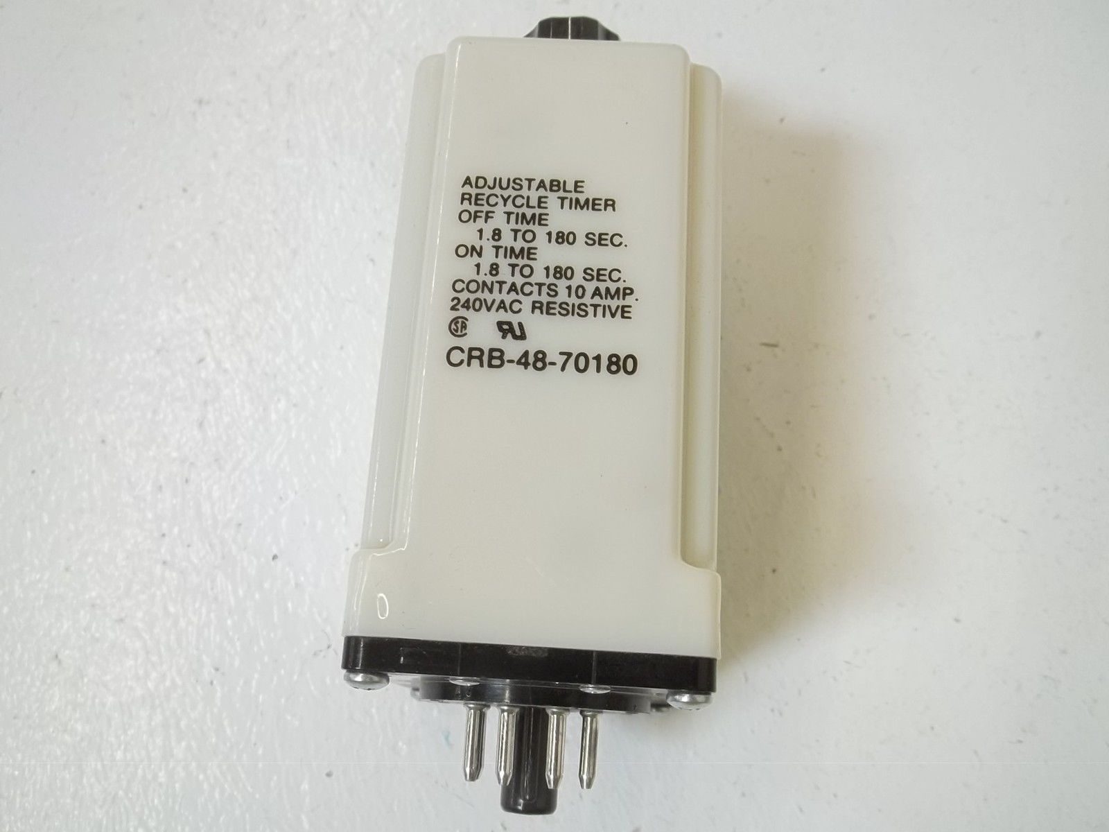 POTTER & BRUMFIELD CRB-48-70180 TIME RELAY 1.8 TO 180 SEC. *USED*