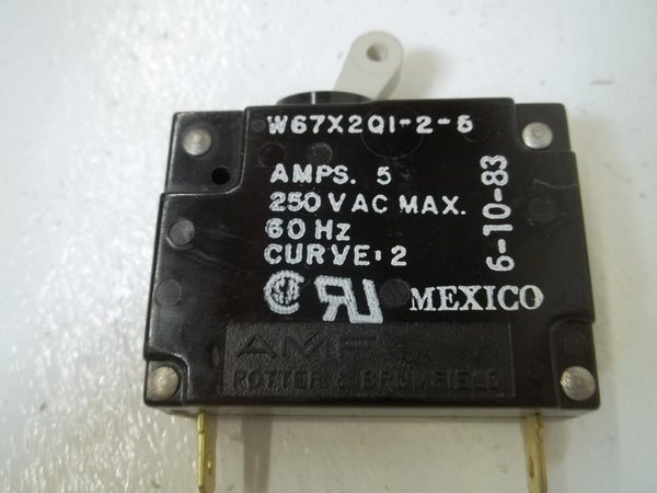 POTTER & BRUMFIELD W67X2Q1-2-5 CIRCUIT BREAKER NSMP