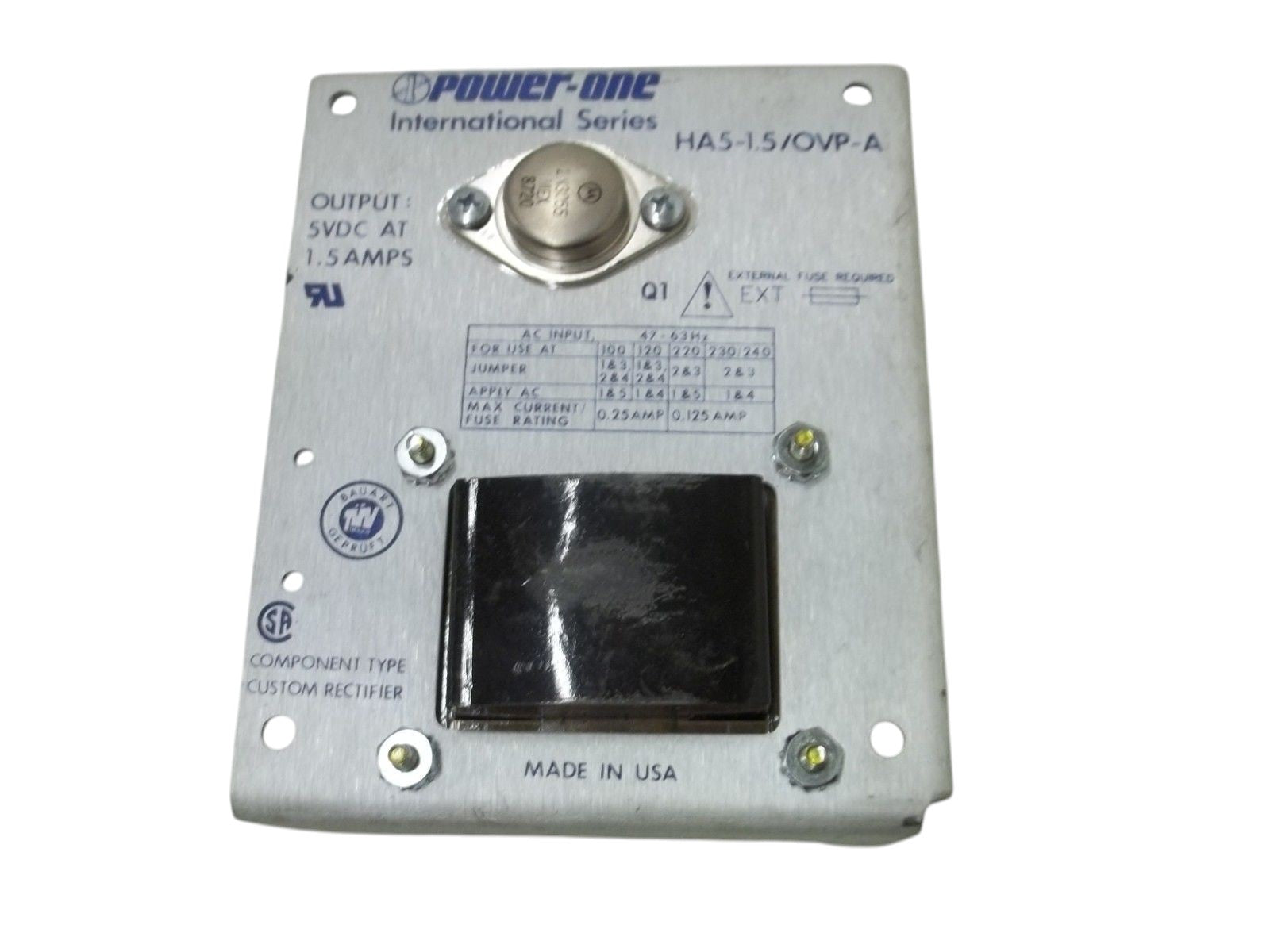 POWER ONE HA5-1.5/OVP-A  UNMP