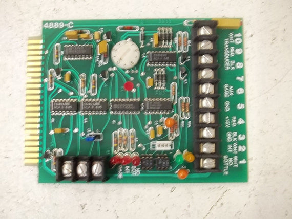 POWER PROCESS CONTROLS 4889-C I/O BOARD *USED*