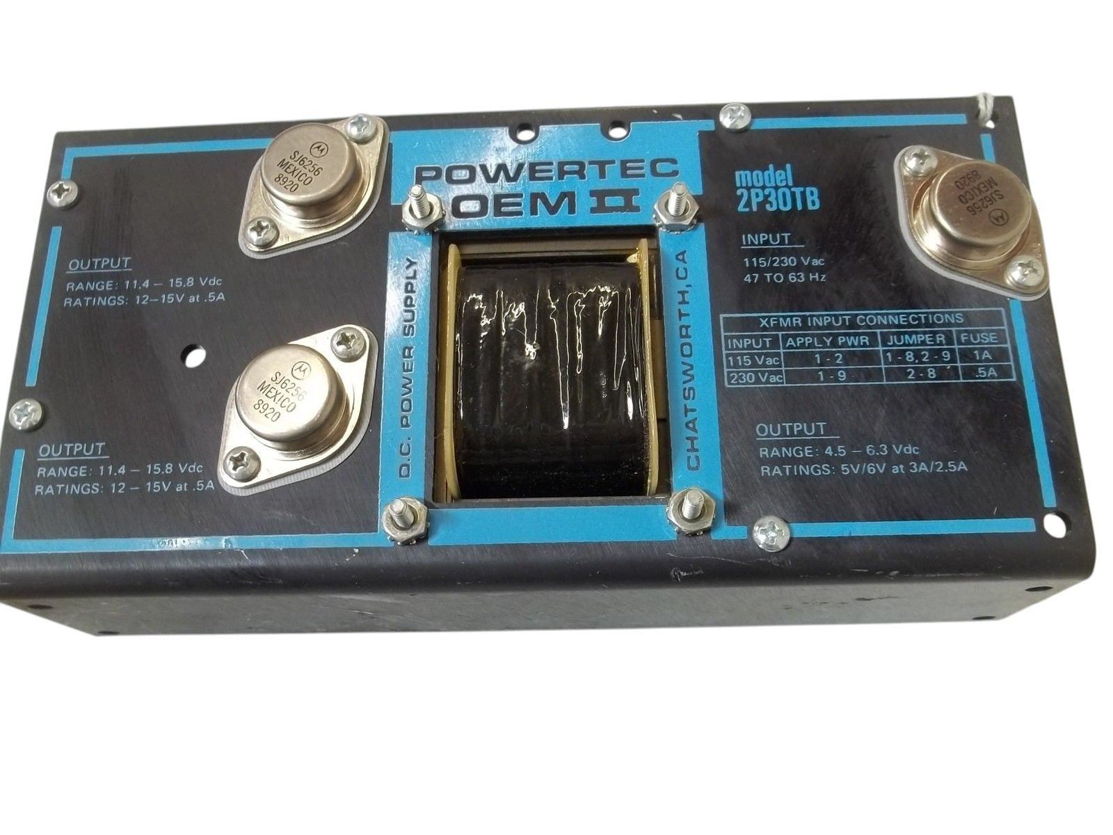 POWERTEC 2P30TB POWER SUPPLY UNMP