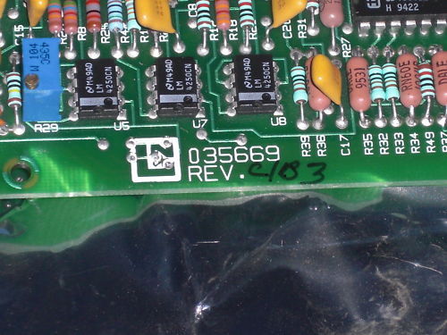 PRINTED CIRCUIT SIGNAL PROCESSOR FUCTION BOARD 035669