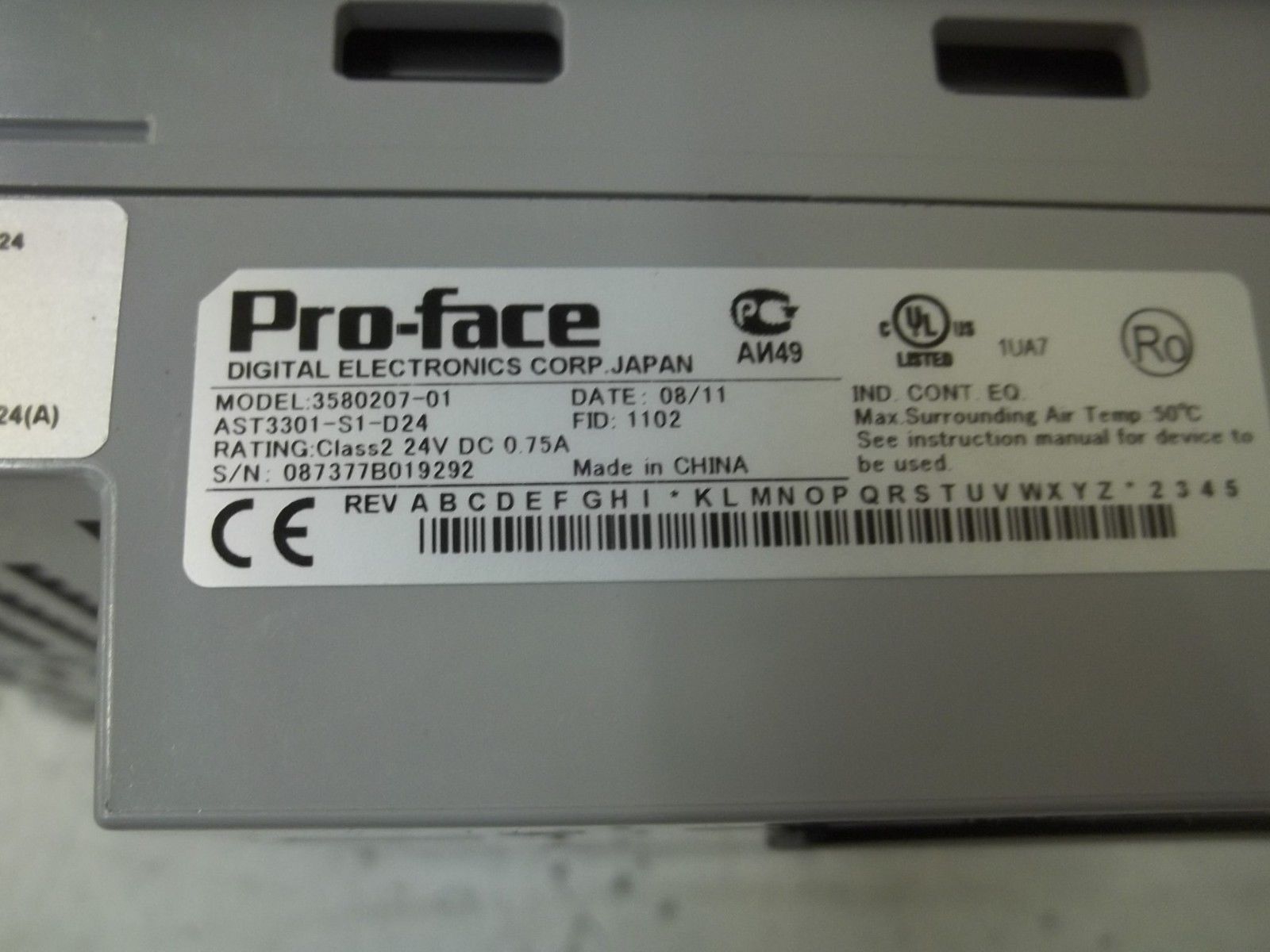 PRO-FACE AST3301-S1-D24 TOUCH SCREEN PANEL NSMP
