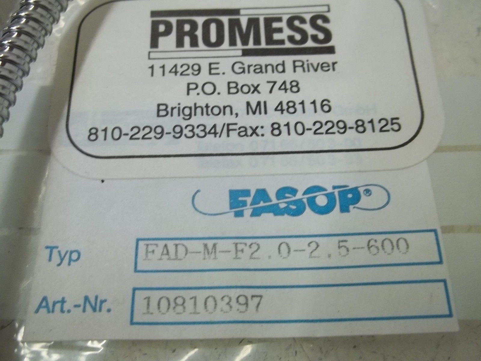 PROMESS FAD-M-F2.0-2.5-600 FIBER CABLE NSMP