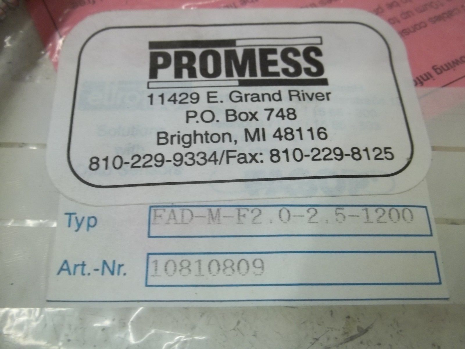 PROMESS FAD-M-F2.0-2.5-1200 FIBER CABLE NSMP