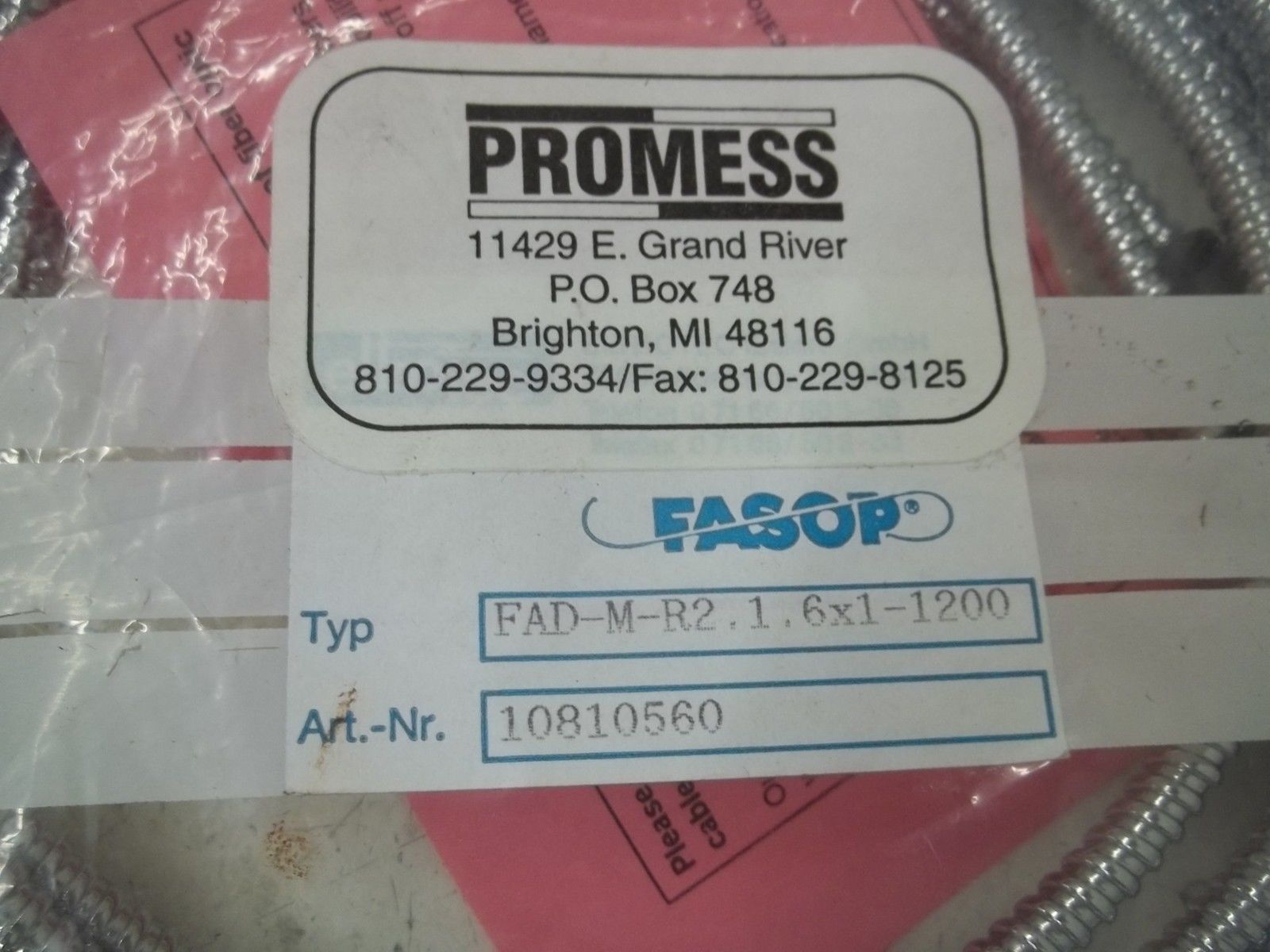 PROMESS FAD-M-R2.1.6X1-1200 FIBER CABLE NSMP