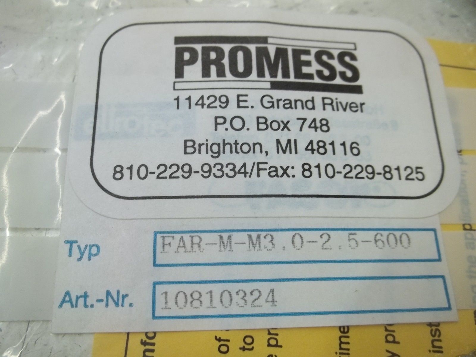 PROMESS FAR-M-M3.0-2.5-600 FIBER CABLE NSMP