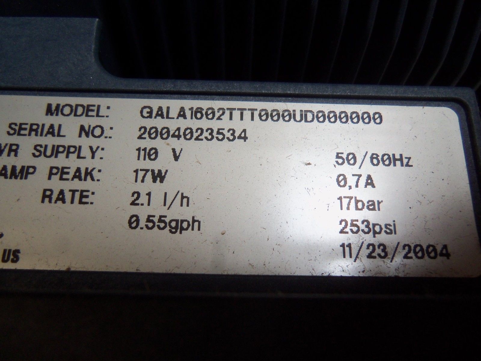 PROMINENT GALA1602TTT000UD000000 NSMP