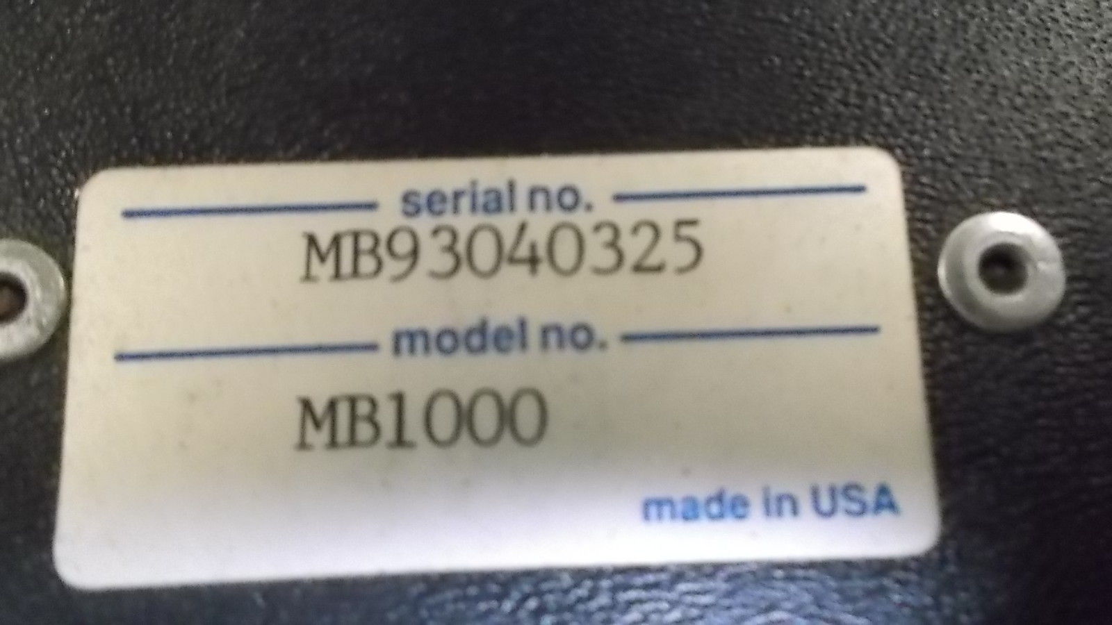 PROTETION ENGINEERING MB1000 UNMP