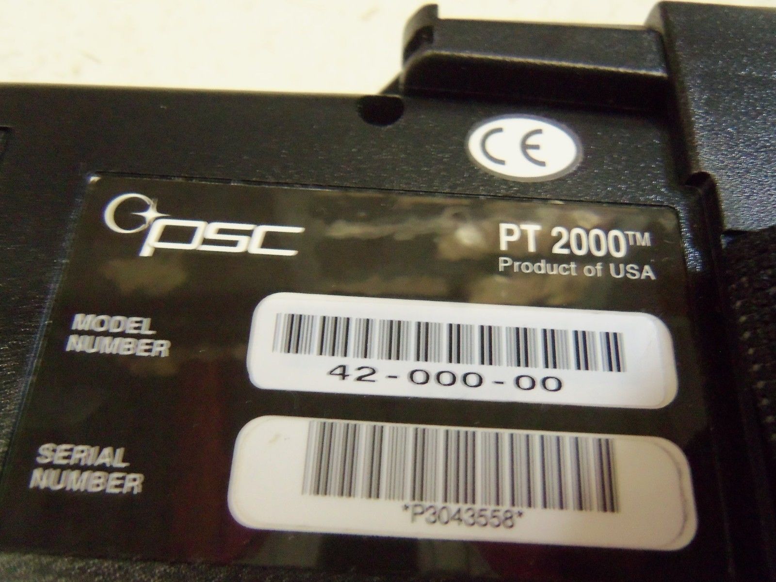 PSC 42-000-TG PORTABLE DATA TERMINAL PT 2000 NSMP