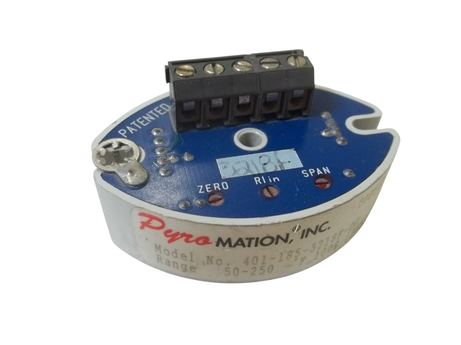 PYROMATION INC. 401-185-3218F-00 TRANSMITTER 50-250 UNMP