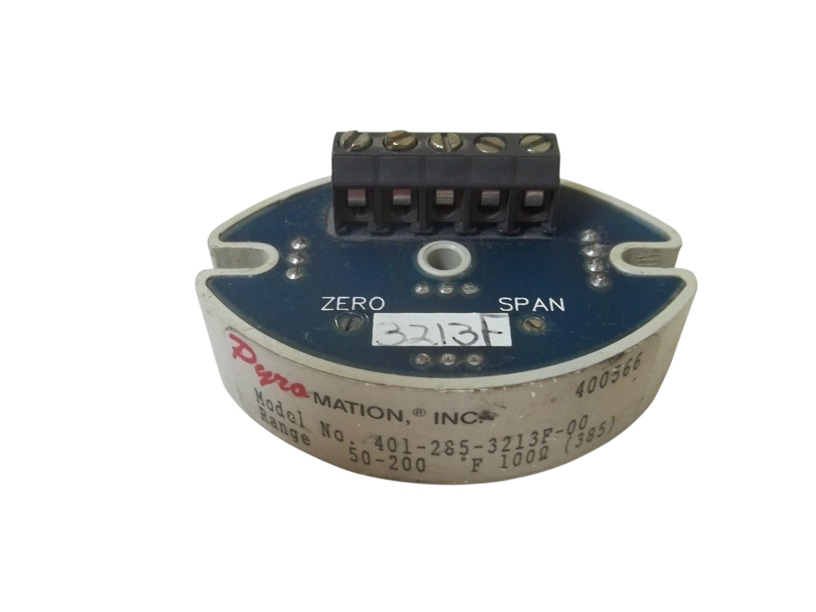 PYROMATION INC. 401-285-3213F-00 TRANSMITTER 50-200 UNMP