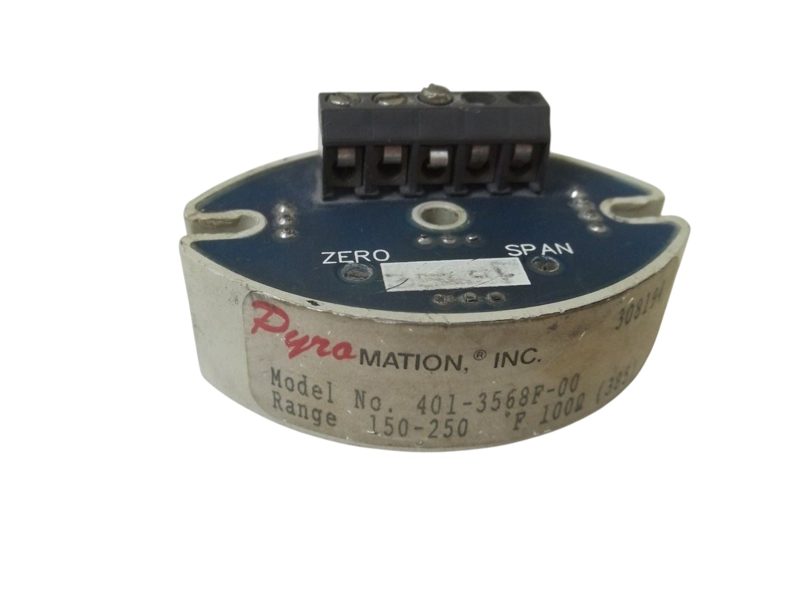 PYROMATION INC. 401-3568F-00 TRANSMITTER 150-250 UNMP
