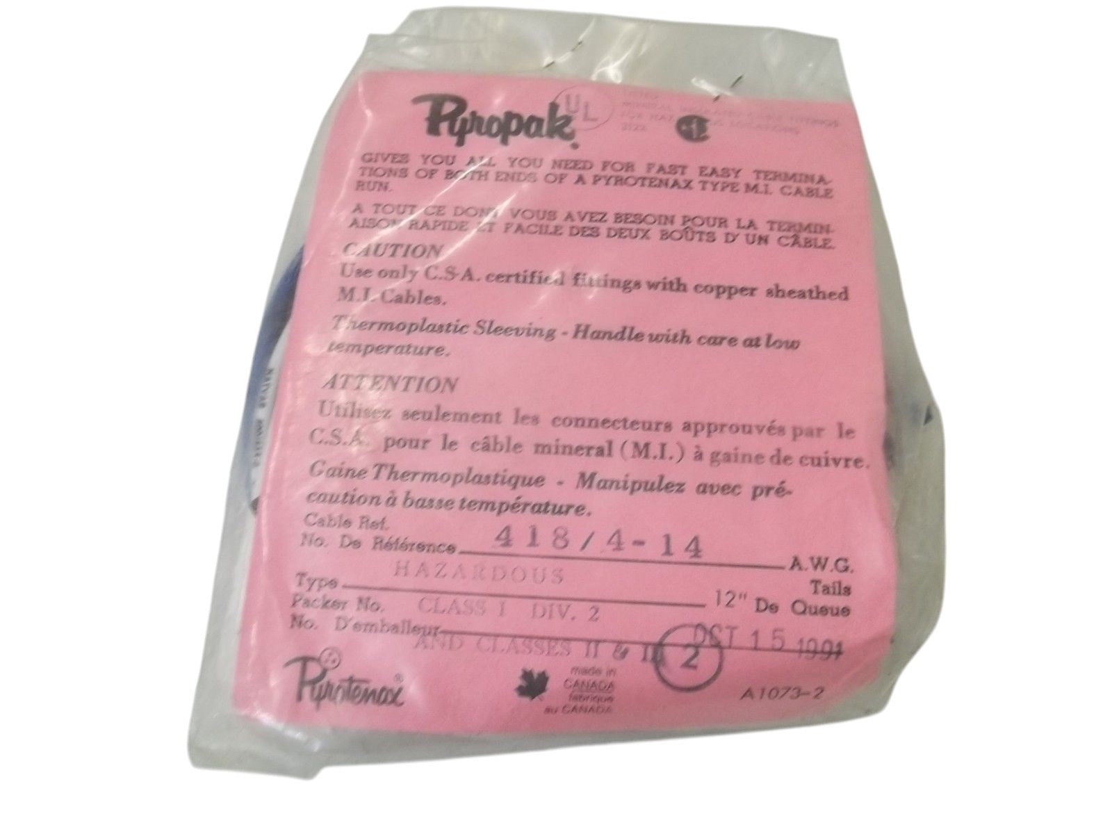 PYROTENAX 418/4-14 NSMP
