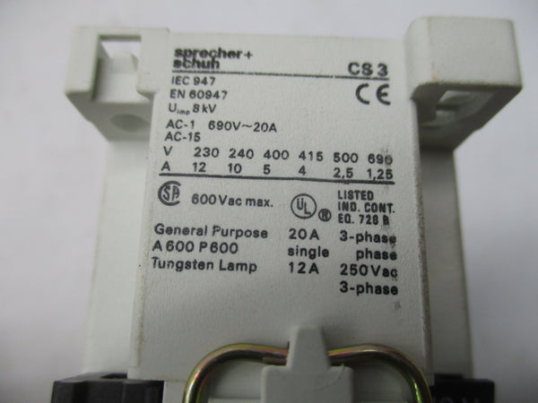 SPRECHER + SCHUH CS3-42E-120 110/120V NSMP