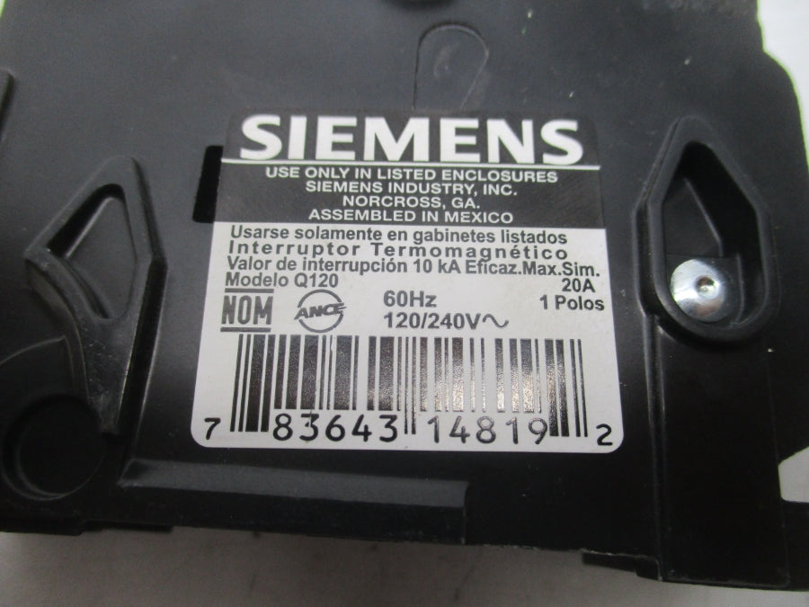 SIEMENS Q120 120/240V 20A NSNP