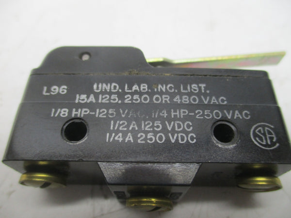 MICRO SWITCH BZ-2RW8497-A2 480VAC 15A NSNP