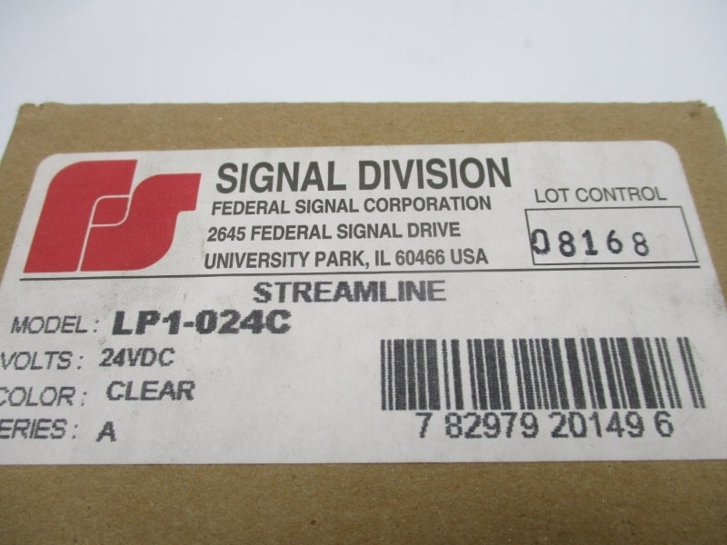 INDUSTRIAL SPARE PART LP1-024C SER. A 24VDC NSFS