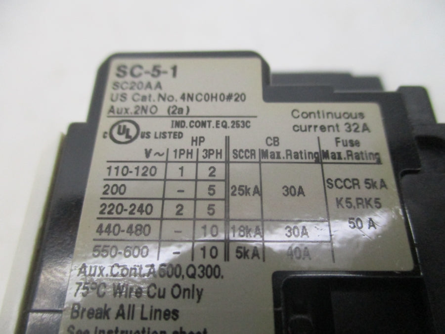 FUJI ELECTRIC 4NC0H0#20 SC-5-1 200/200-220V 2A NSNP
