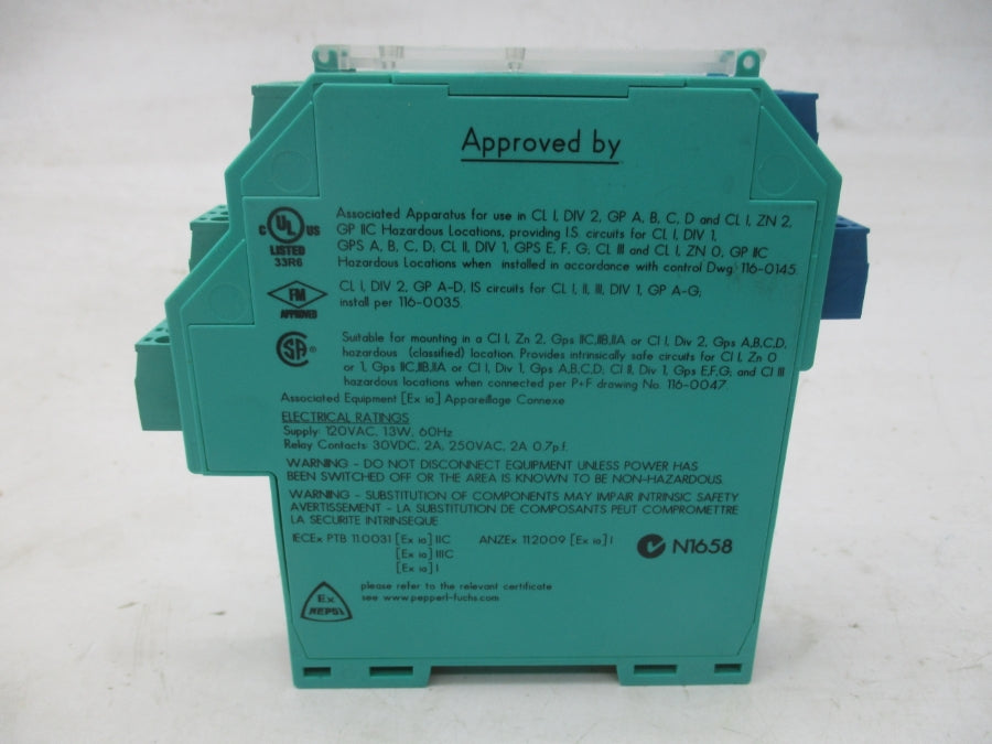 PEPPERL+FUCHS KFA5-SR2-EX2.W 103370S 253V 2A NSNP