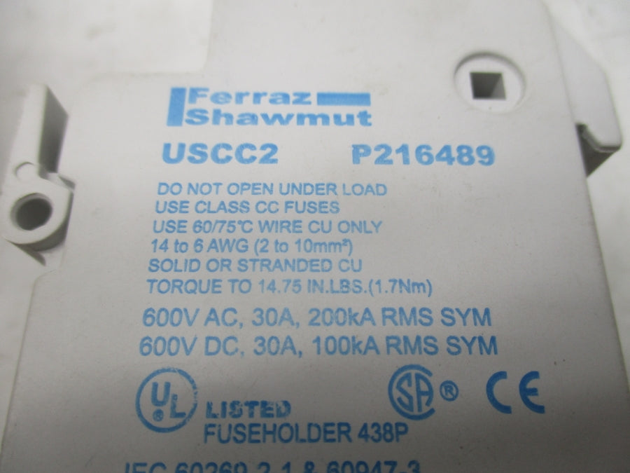 FERRAZ SHAWMUT USCC2 P216489 600VAC 30A UNMP