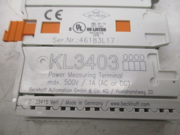 BECKHOFF KL3403 500V 1A NSMP