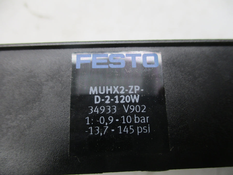FESTO MUHX2-ZP-D-2-120W 34933 102-132VAC 13.7-145PSI NSMP