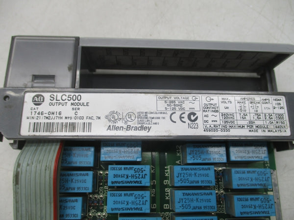 ALLEN BRADLEY 1746-0W16 SER. C (NO TERMINAL) NSNP