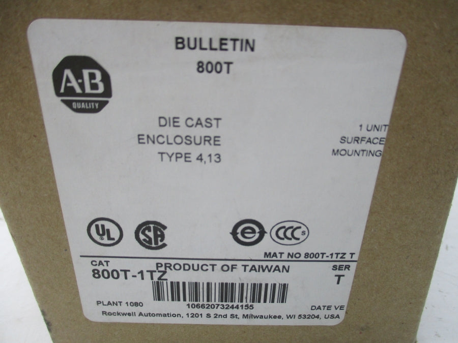 INDUSTRIAL SPARE PART 800T-1TZ SER. T (BR/WH) NSMP