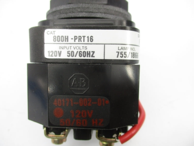 ALLEN BRADLEY 800H-PRT16 SER. F 120V NSNP