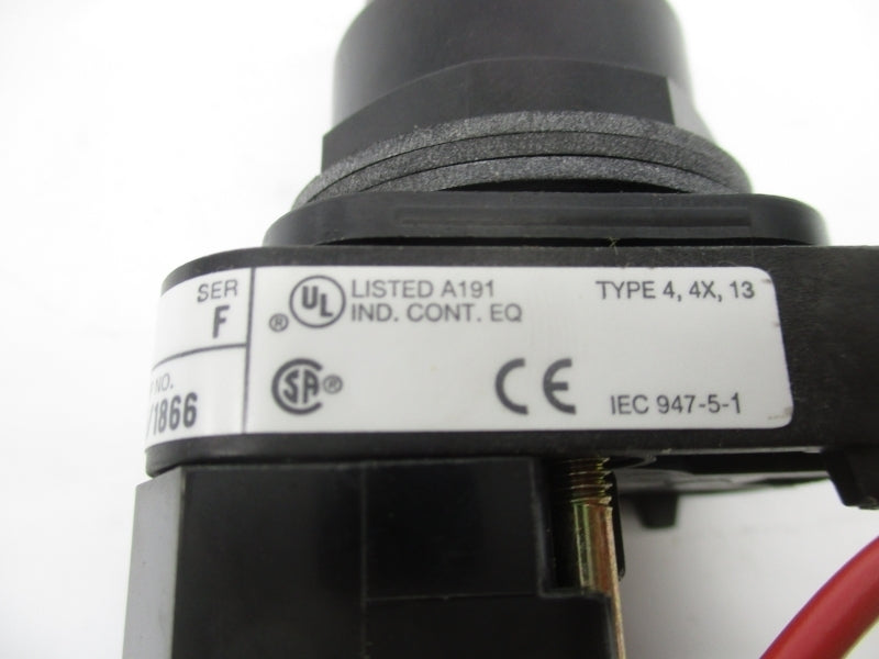 ALLEN BRADLEY 800H-PRT16 SER. F 120V NSNP