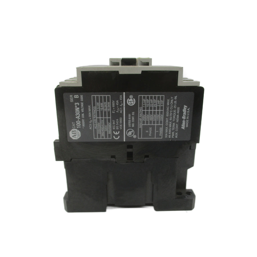 INDUSTRIAL SPARE PART 100-A30ND3 SER. B 110/120V NSNP